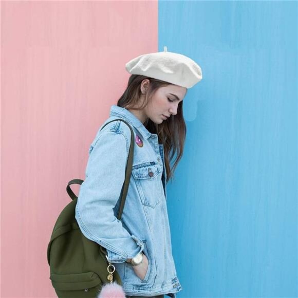 6PCS Beret, French Beanie, Outdoor, Winter, Fashion Lady Hat main image 5